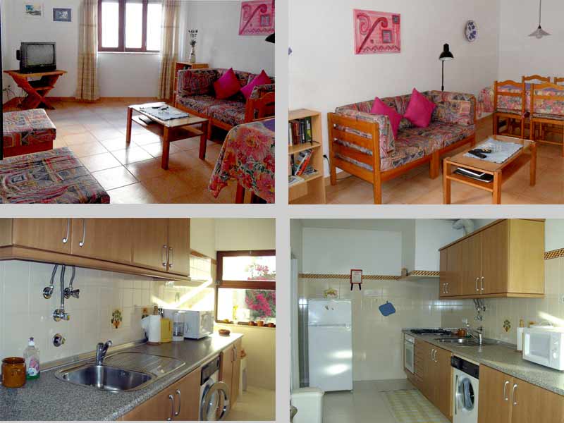 Apartment TLA in Lagos, Algarve, Portugal - Komposition Wohnzimmer und Küche