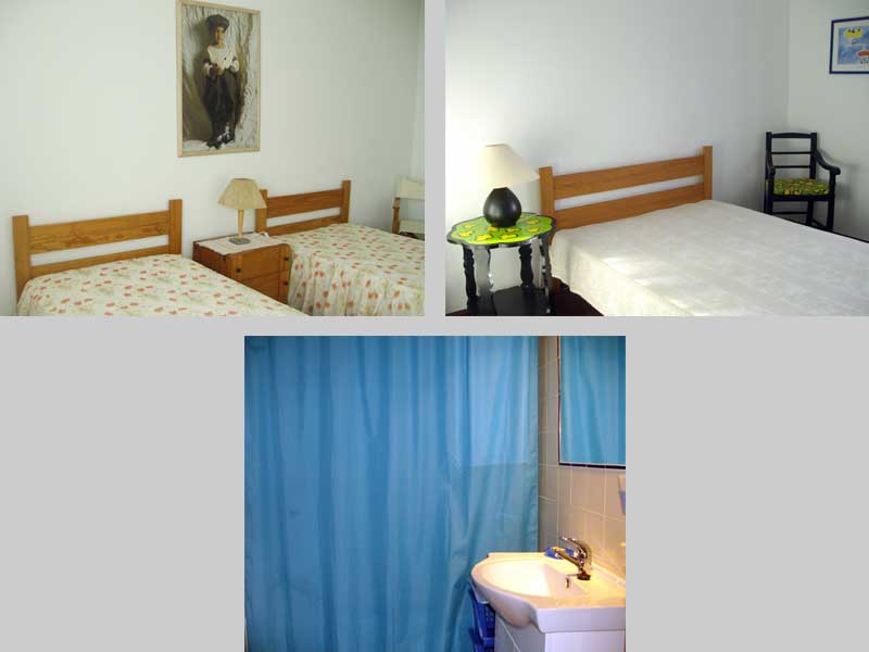 Komposition Schlafzimmer und Badezimmer Apartment TLB in Lagos, Algarve, Portugal - Komposition Schlafzimmer und Badezimmer