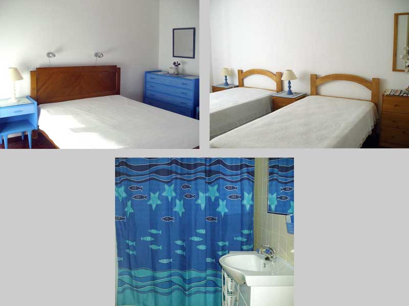 Komposition Schlafzimmer und Badezimmer Apartment TLC in Lagos, Algarve, Portugal - Komposition Schlafzimmer und Badezimmer