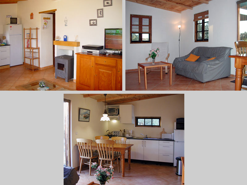 Ferienhaus bei Espiche, Algarve, Portugal - Komposition Wohnzimmer mit Küche