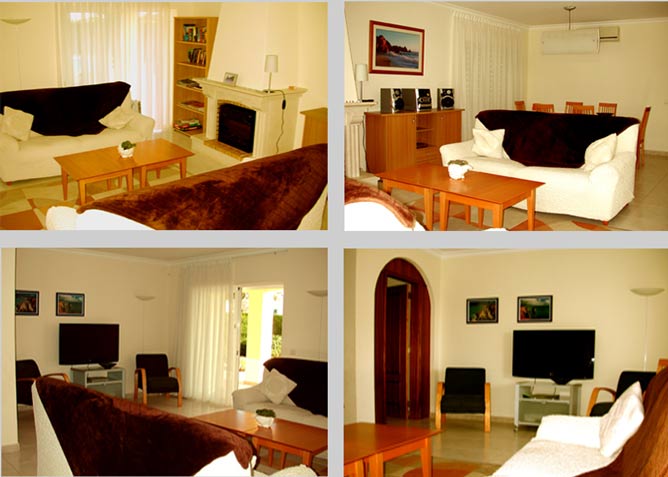 Villa QRD in Lagos, Algarve, Portugal - Komposition Wohnzimmer